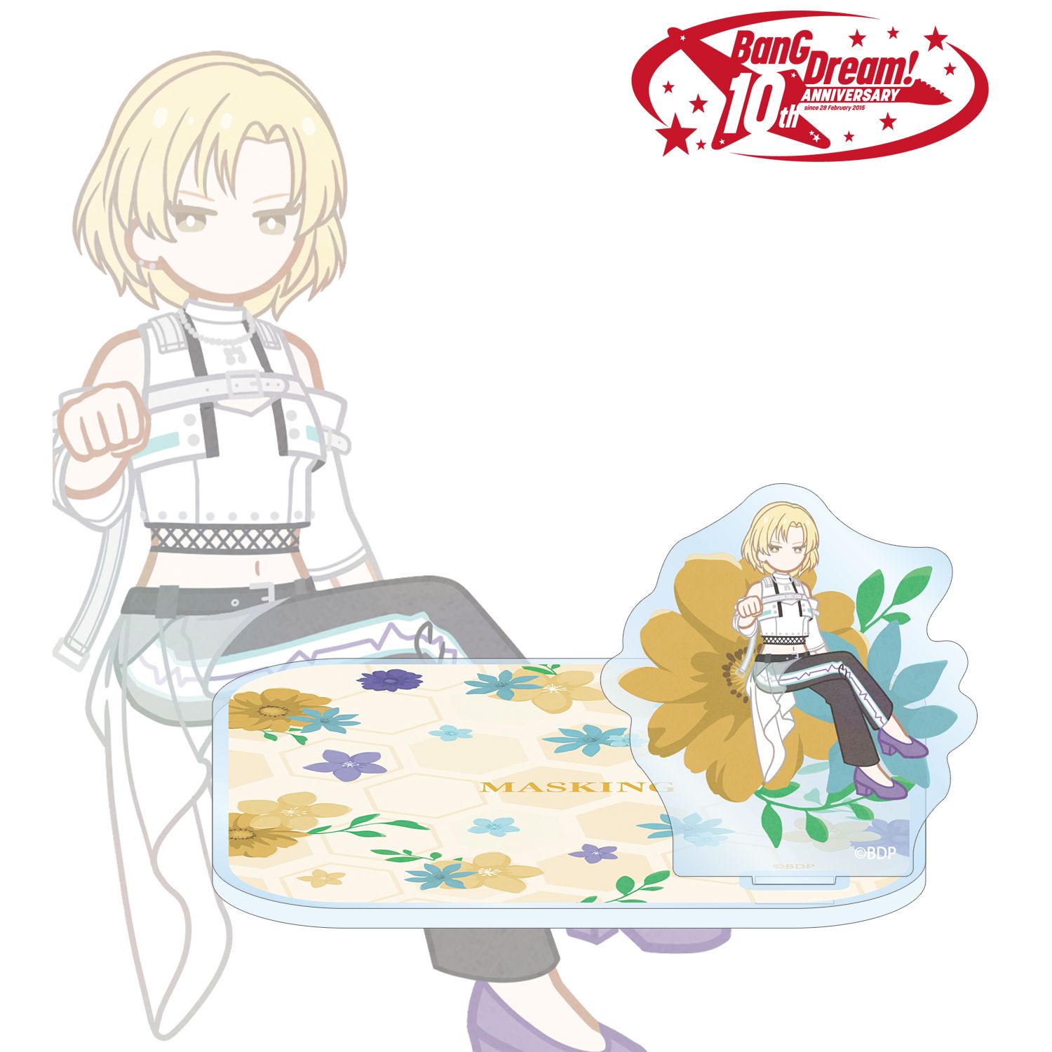 BanG Dream!_マスキング Botania アクリルスタンド付きコースター