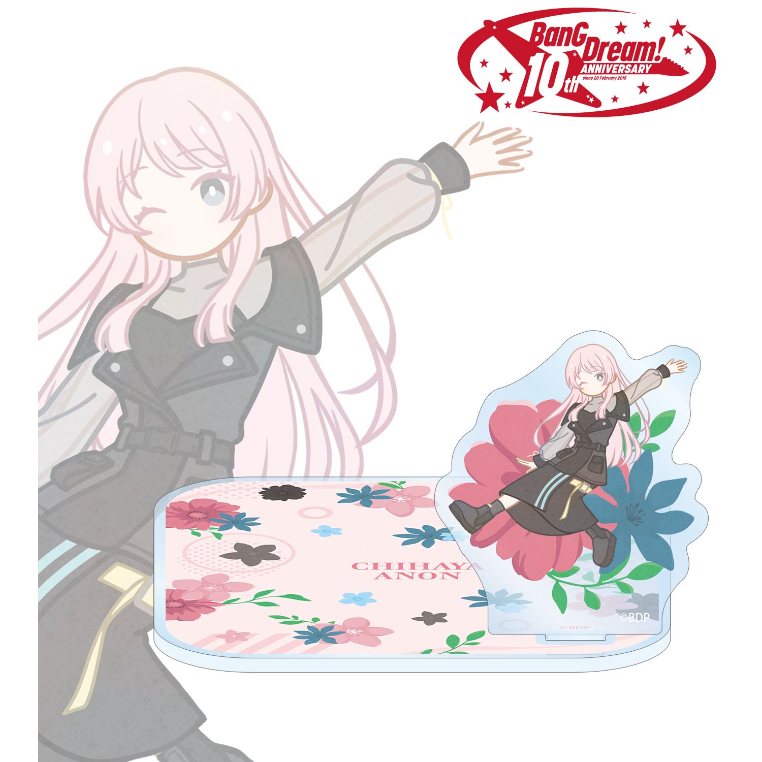 BanG Dream!_千早 愛音 Botania アクリルスタンド付きコースター