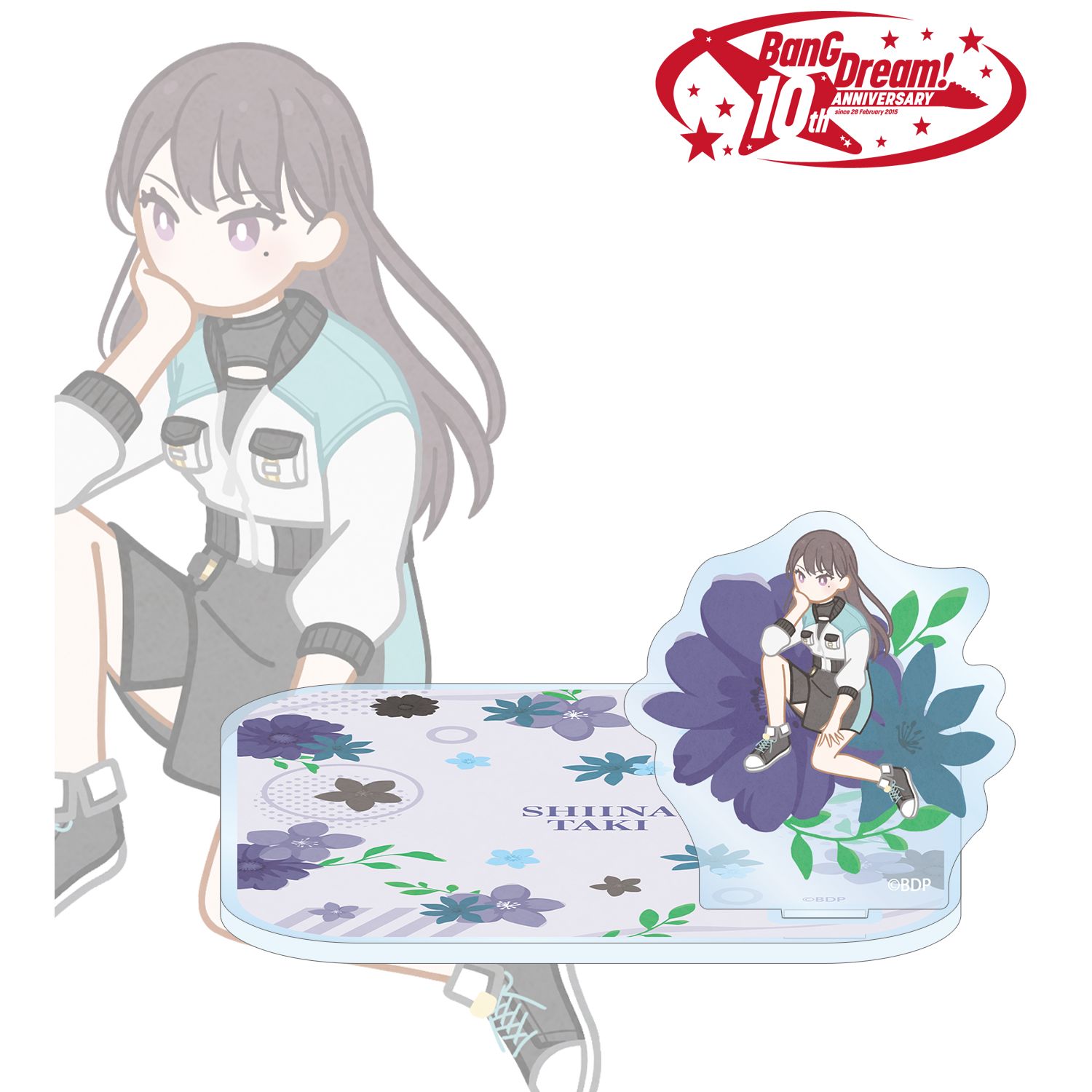 BanG Dream!_椎名 立希 Botania アクリルスタンド付きコースター