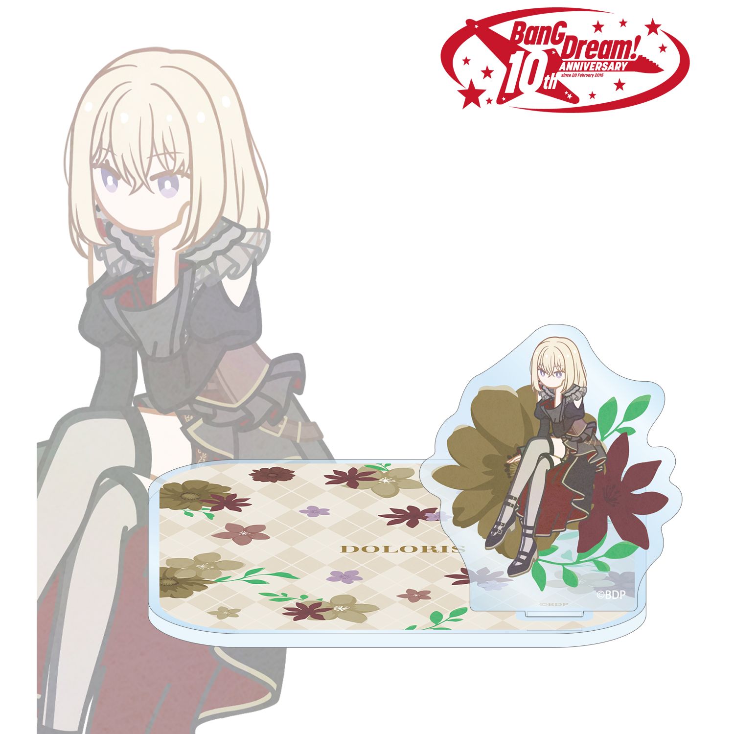 BanG Dream!_ドロリス Botania アクリルスタンド付きコースター