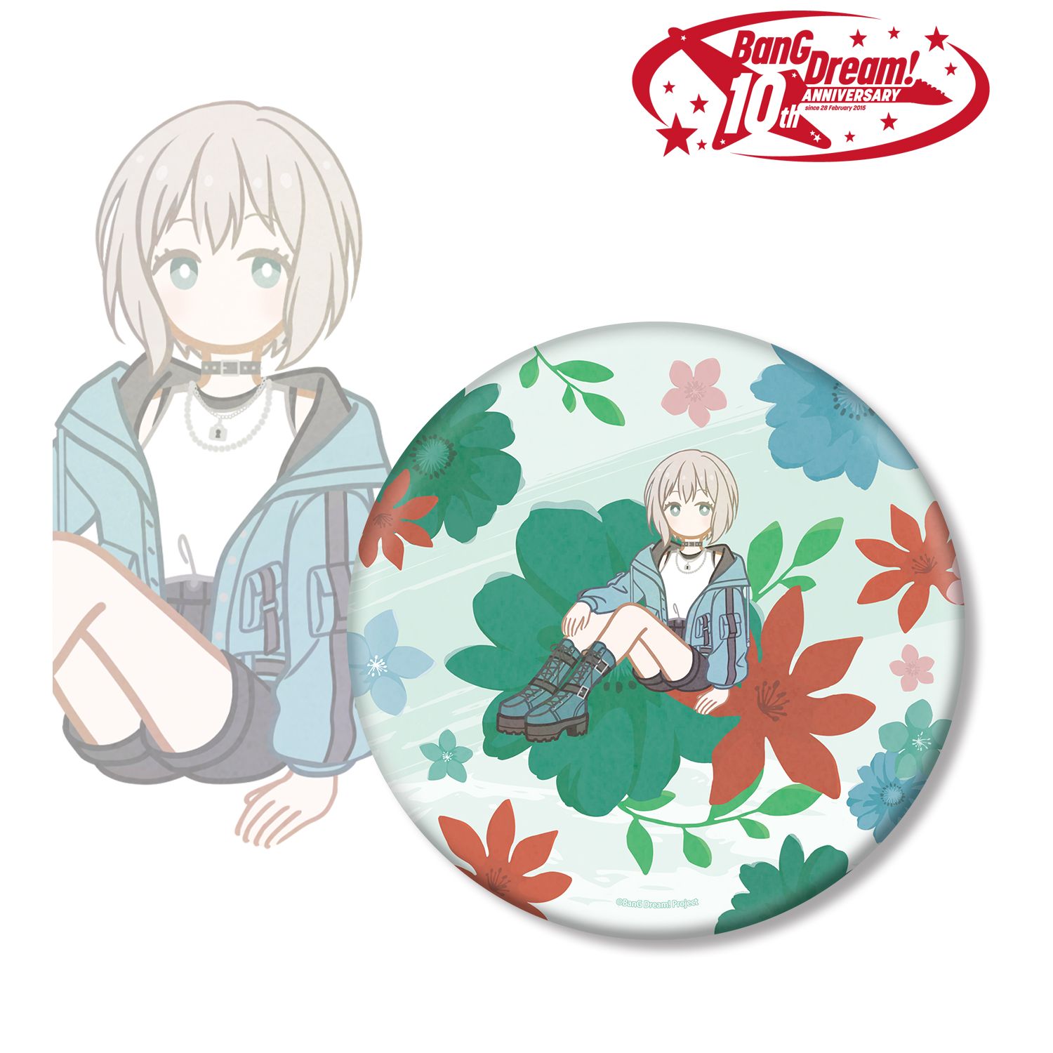 BanG Dream!_青葉 モカ Botania BIG缶バッジ