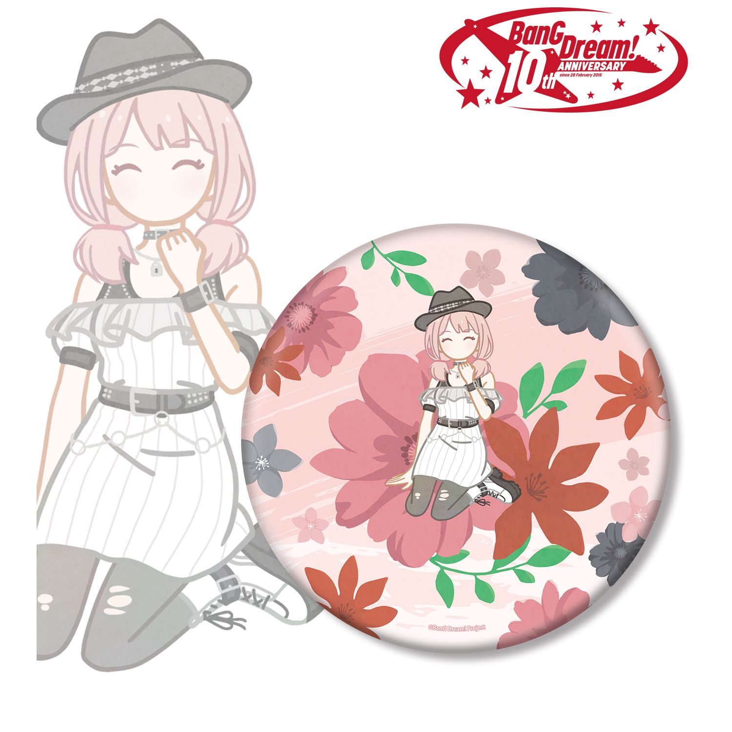 BanG Dream!_上原 ひまり Botania BIG缶バッジ