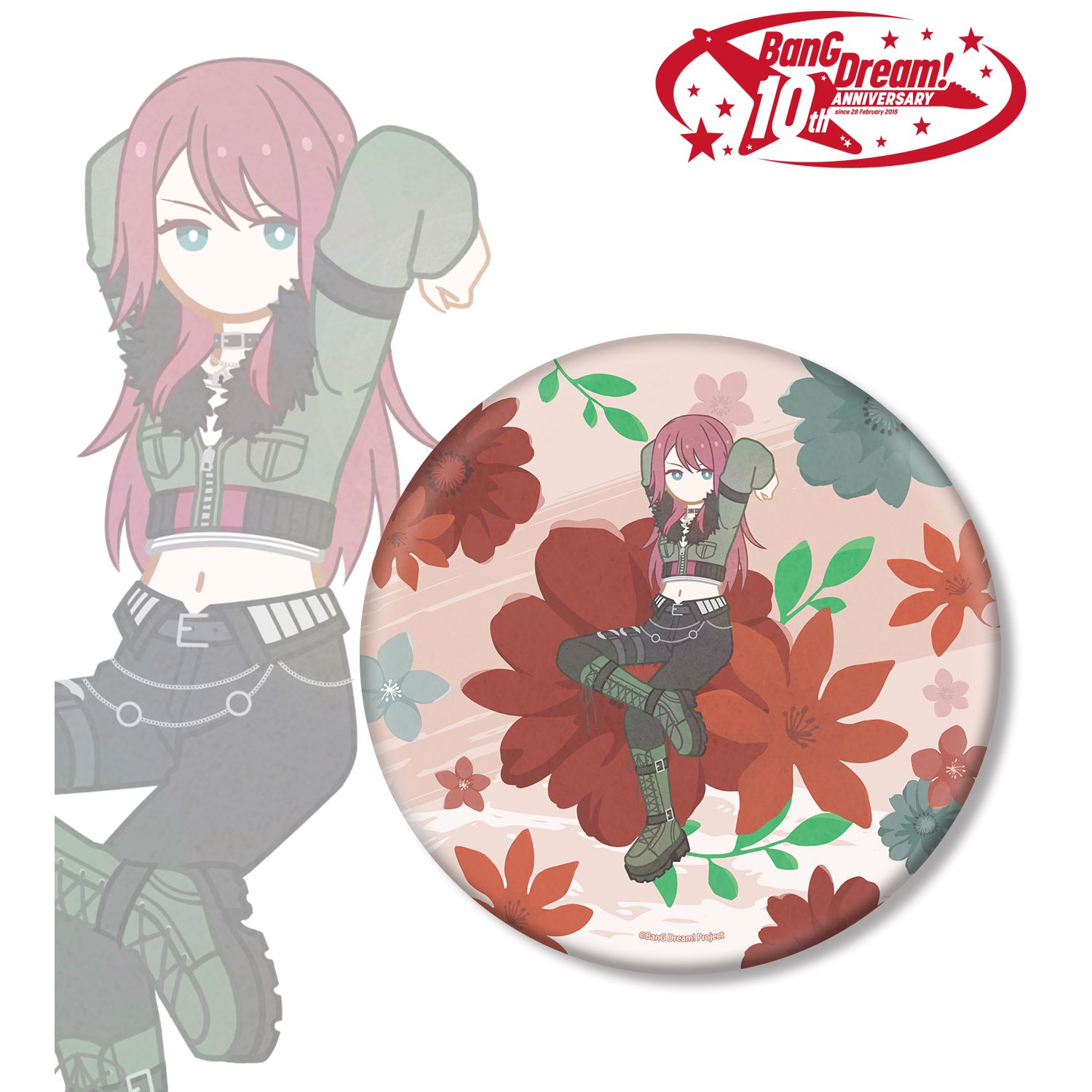 BanG Dream!_宇田川 巴 Botania BIG缶バッジ