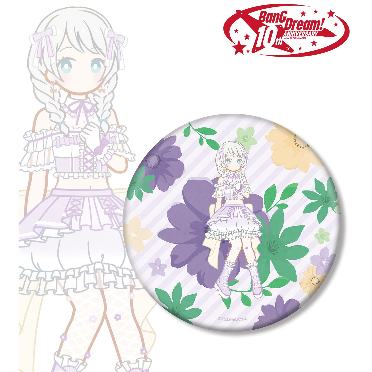 BanG Dream!_若宮 イヴ Botania BIG缶バッジ