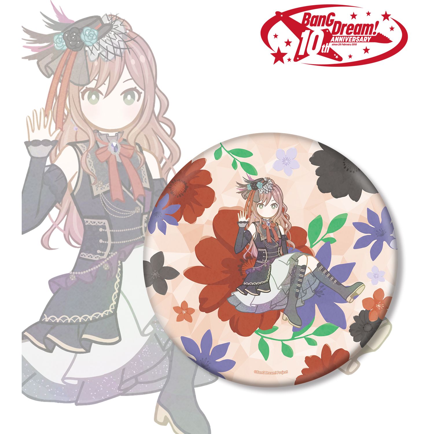 BanG Dream!_今井 リサ Botania BIG缶バッジ