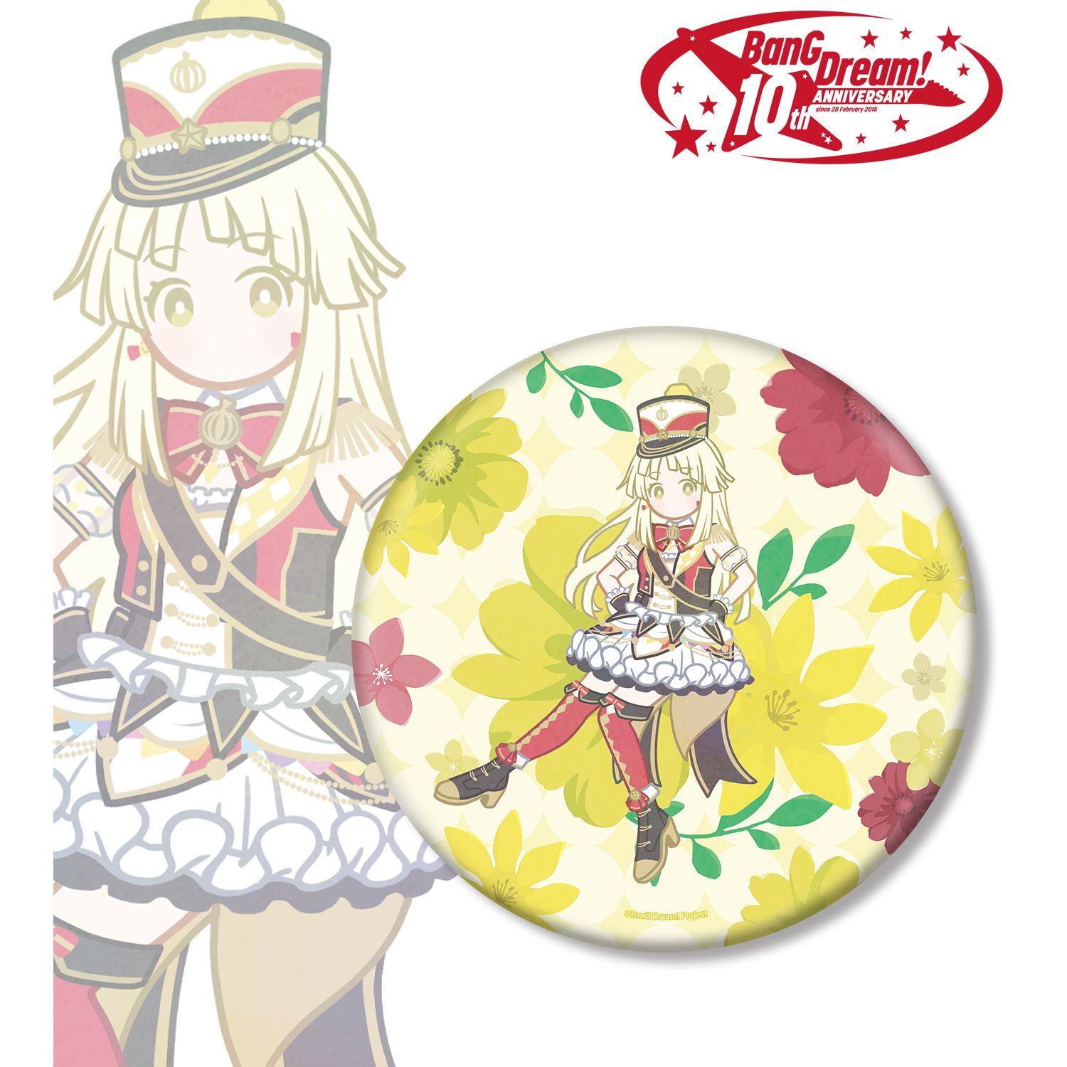 BanG Dream!_弦巻 こころ Botania BIG缶バッジ