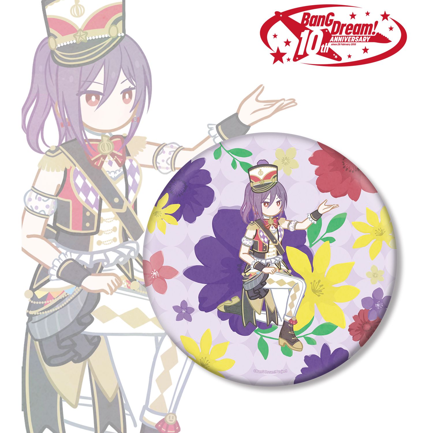 BanG Dream!_瀬田 薫 Botania BIG缶バッジ