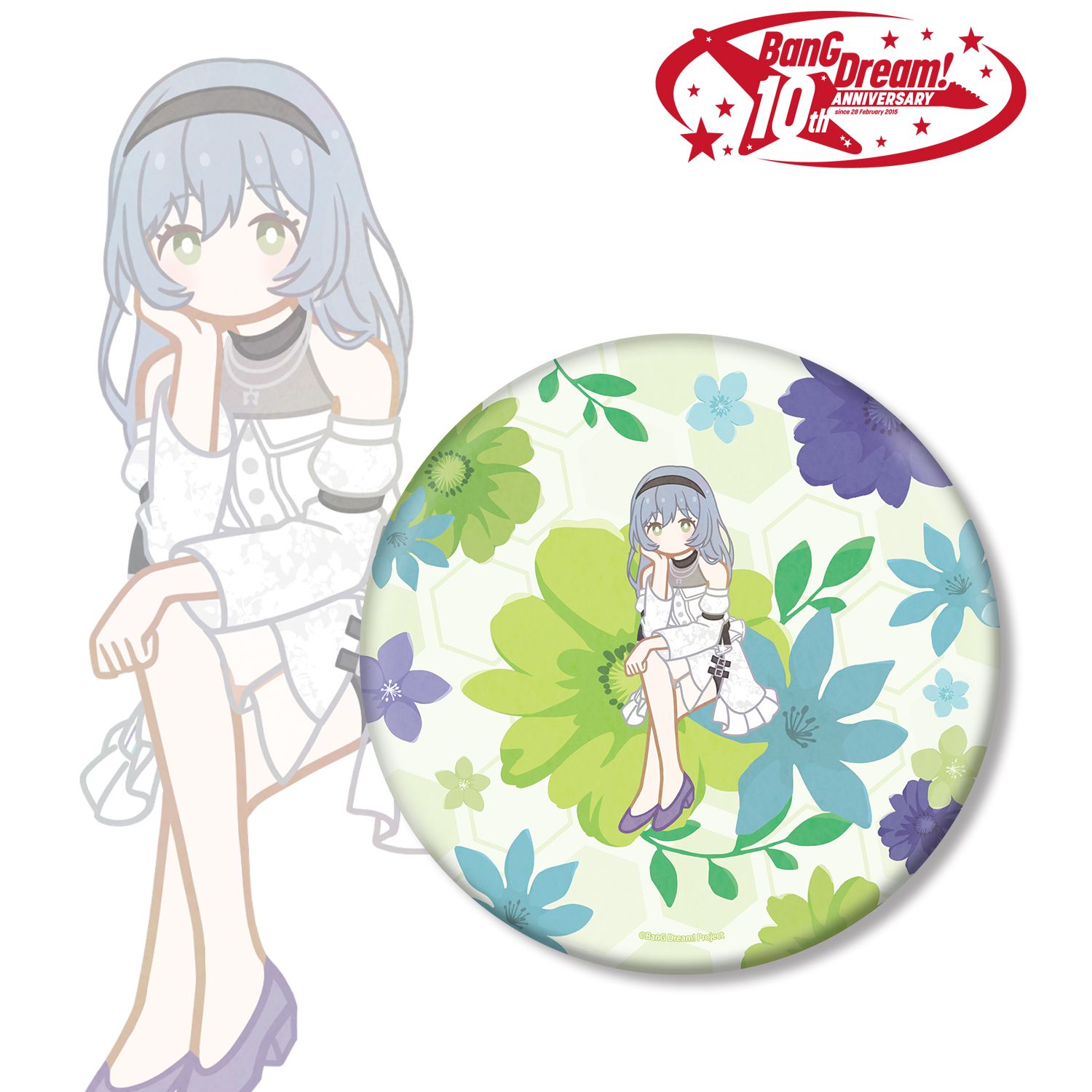 BanG Dream!_ロック Botania BIG缶バッジ