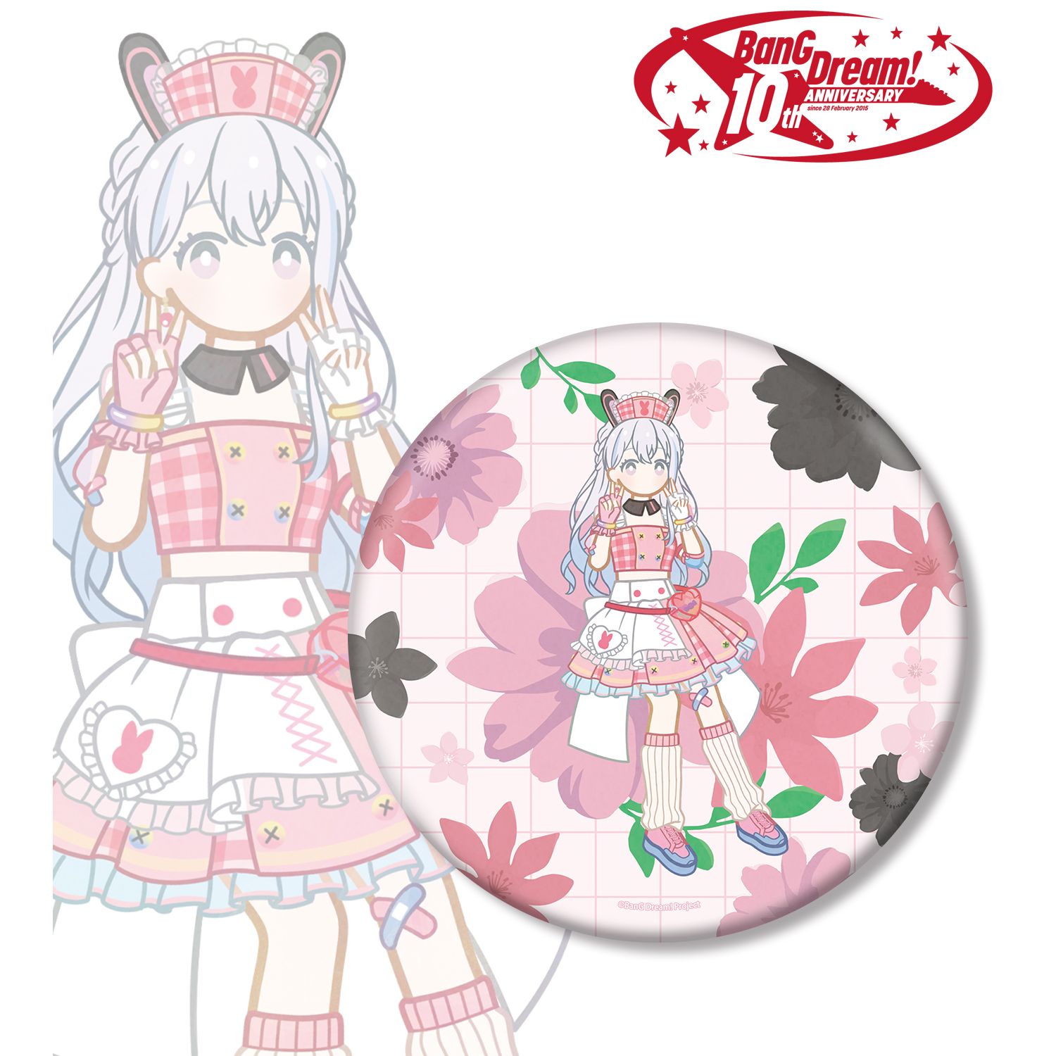 BanG Dream!_宮永 ののか Botania BIG缶バッジ