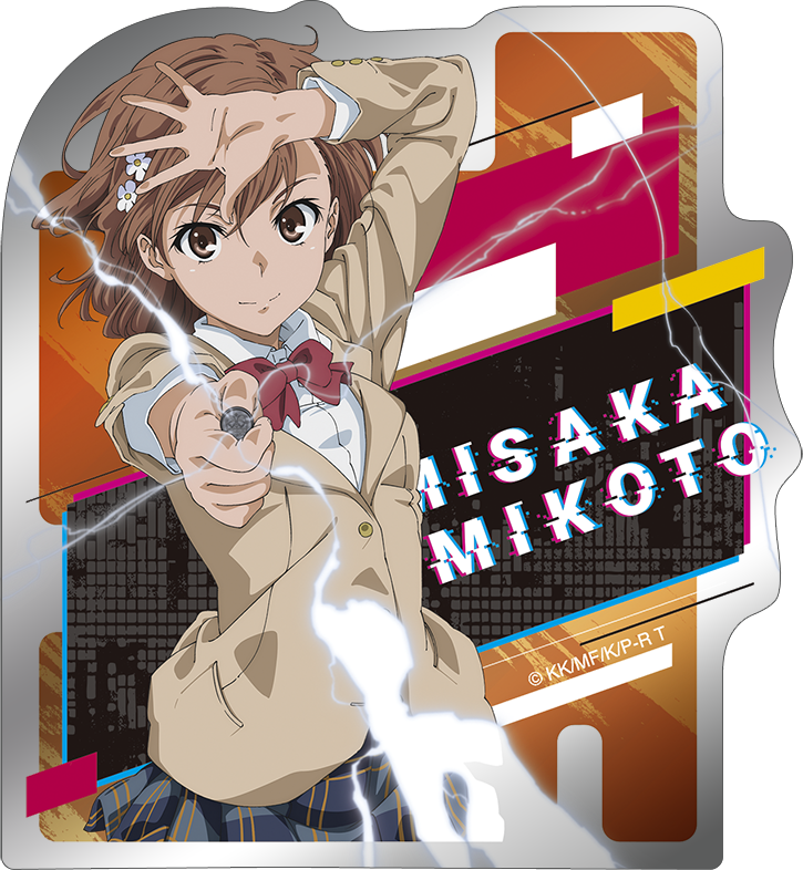 とある科学の超電磁砲_メタルステッカー／御坂美琴A