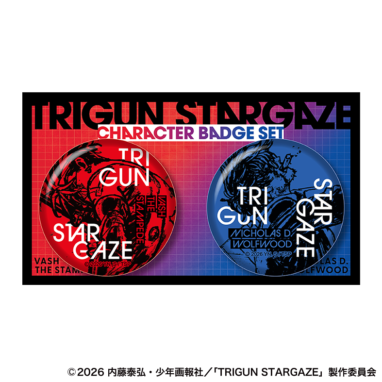 TRIGUN STARGAZE_キャラバッジセット／ヴァッシュ＆ニコラス