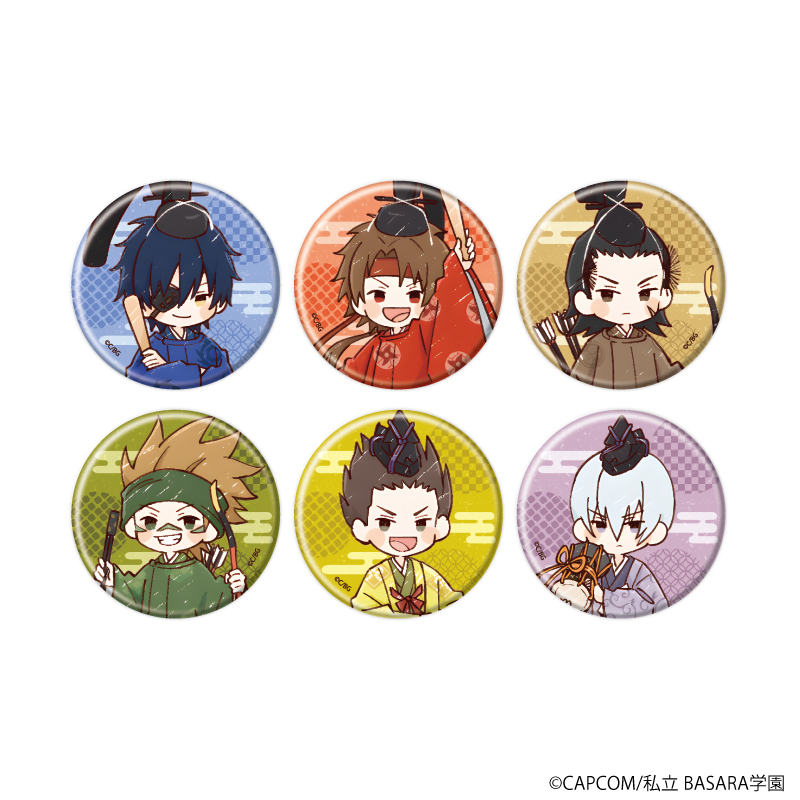 学園BASARA_缶バッジ28/ひな祭りver. コンプリートセット(全6種)(グラフアートイラスト)【コンプリートセット／6個入り】