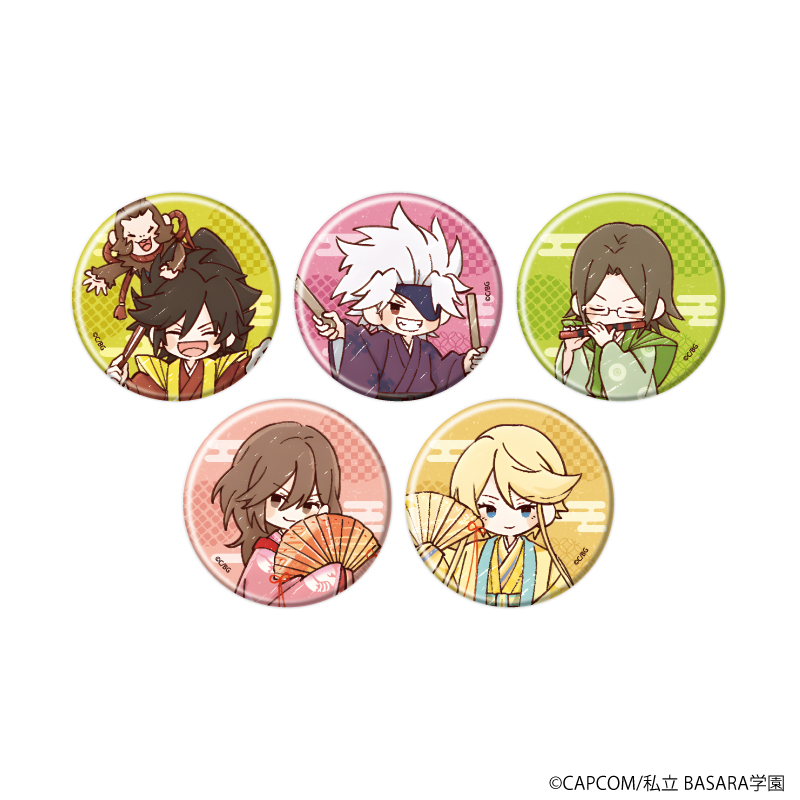 学園BASARA_缶バッジ29/ひな祭りver. コンプリートセット(全5種)(グラフアートイラスト)【コンプリートセット／5個入り】