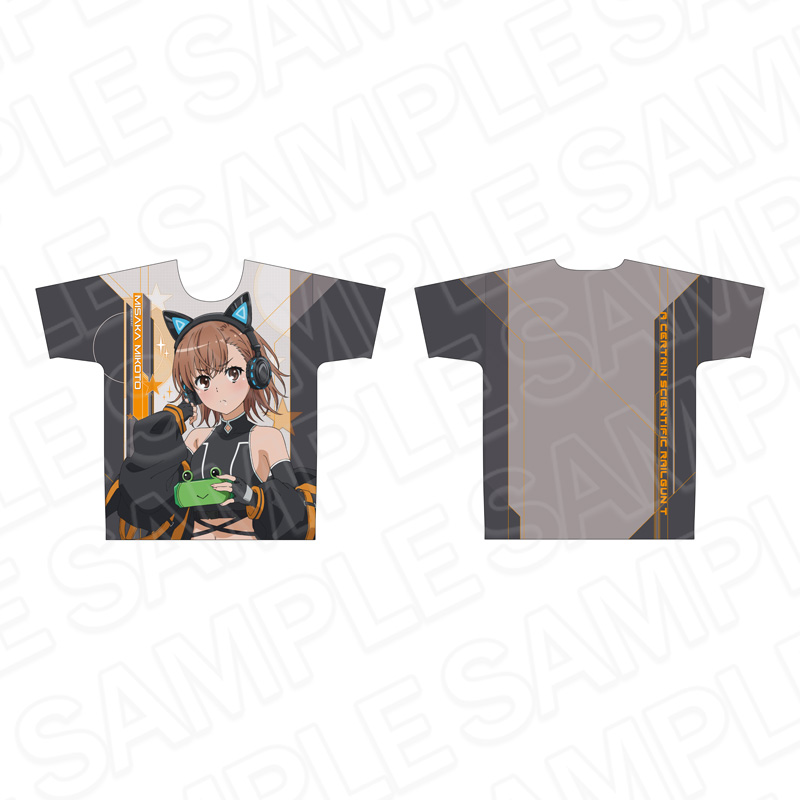 とある科学の超電磁砲T_フルグラフィックTシャツ 御坂美琴 ゲーミング ver.