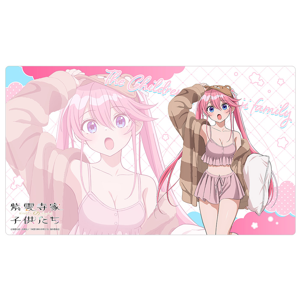 紫雲寺家の子供たち_描き下ろしラバーマット(紫雲寺謳華/ルームウェア)