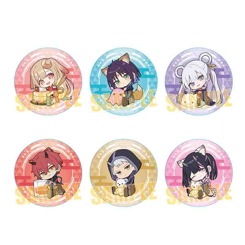 超かぐや姫!_トレーディング缶バッジ ぎゅぎゅっと【コンプリートBOX／6個入り】