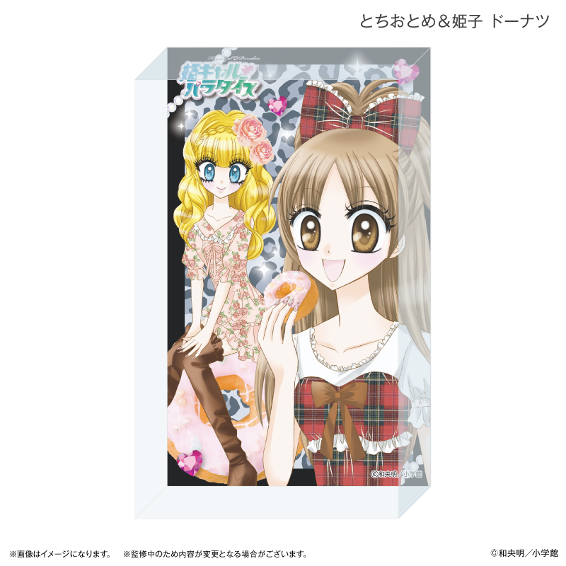 姫ギャル?パラダイス_アクリルブロック とちおとめ&姫子 ドーナツ