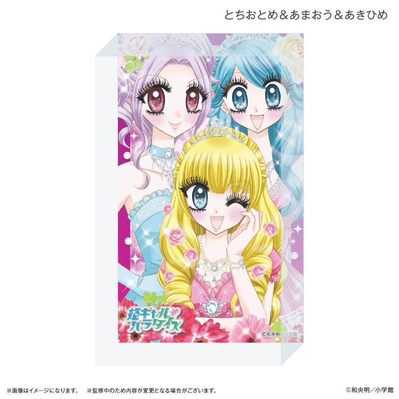 姫ギャル?パラダイス_アクリルブロック とちおとめ&あまおう&あきひめ
