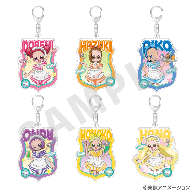 おジャ魔女どれみ_トレーディングアクリルキーホルダー ダイナースタイルver.（全6種）　【BOX／6個入り】