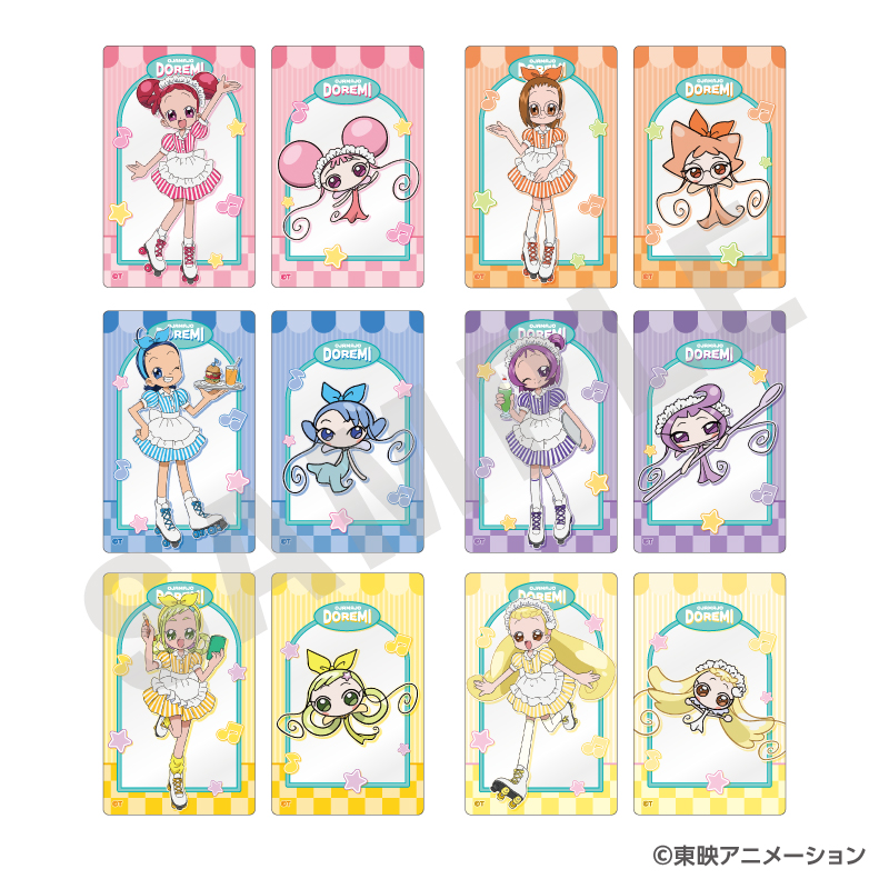 おジャ魔女どれみ_トレーディングクリアカード ダイナースタイルver.（全12種）　【BOX／12パック入り】