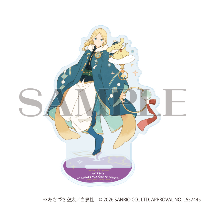 赤髪の白雪姫×サンリオキャラクターズ_アクリルスタンド04/木々×ポムポムプリン(コラボイラスト)