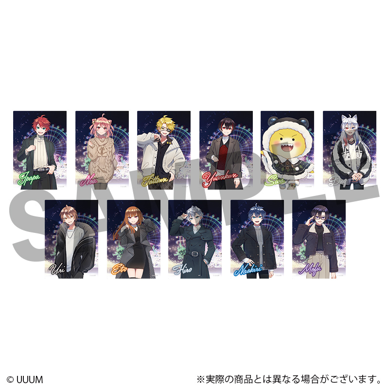 カラフルピーチ_トレーディングクリアカード（全11種）　【コンプリートBOX／11パック入り】