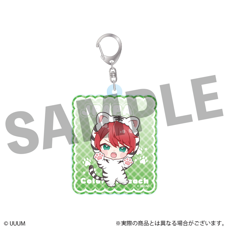 カラフルピーチ_ミニキャラアクリルキーホルダー　じゃぱぱ