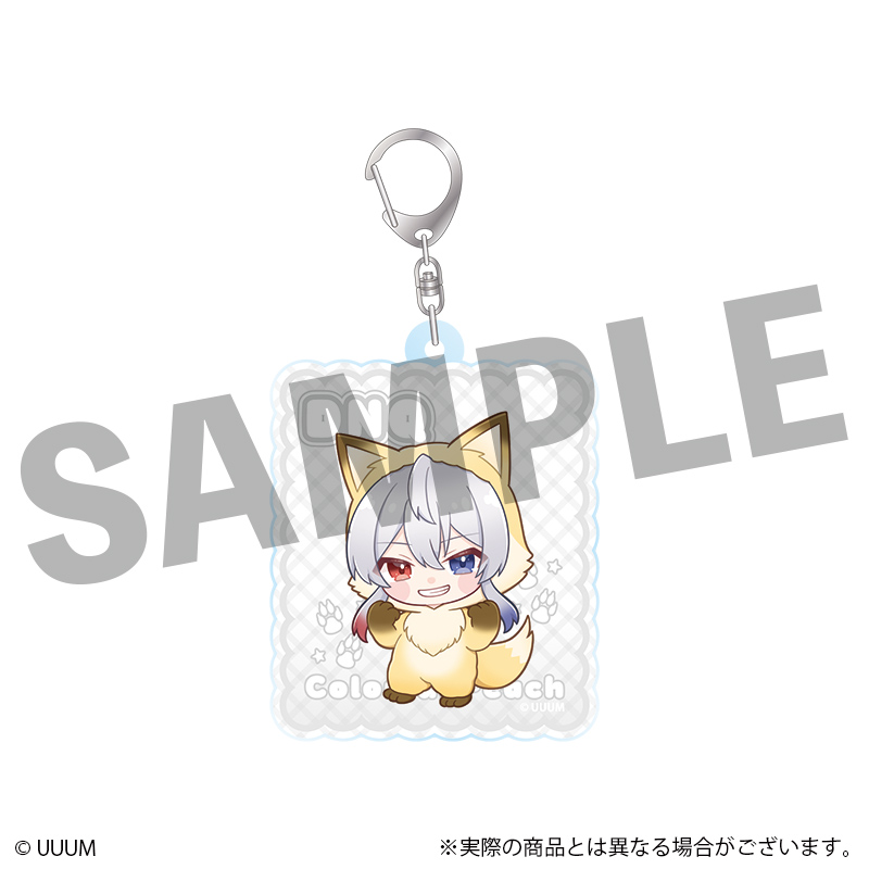 カラフルピーチ_ミニキャラアクリルキーホルダー　どぬく