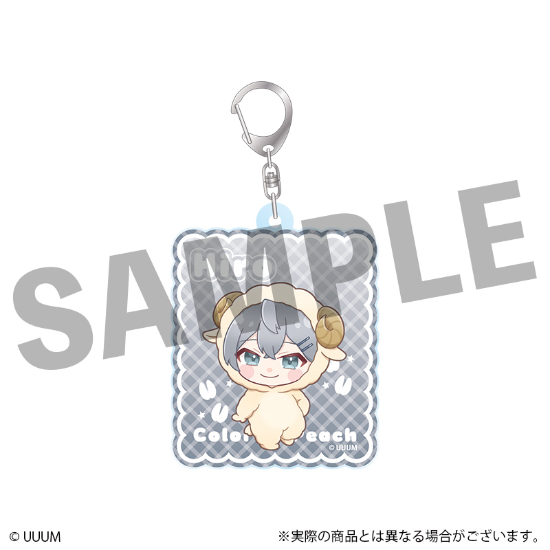 カラフルピーチ_ミニキャラアクリルキーホルダー　ヒロ