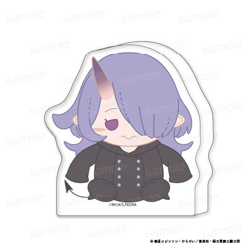 姫様“拷問”の時間です_おすわりもふりん アクリルminiブロック【陰鬼】