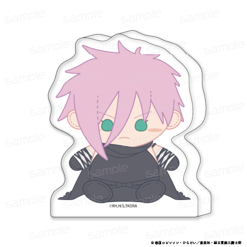 姫様“拷問”の時間です_おすわりもふりん アクリルminiブロック【サクラ・ハートロック】