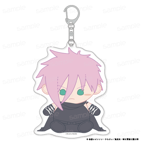 姫様“拷問”の時間です_おすわりもふりん アクリルキーホルダー【サクラ・ハートロック】