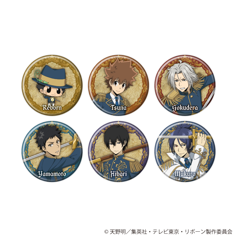 家庭教師ヒットマンREBORN!_缶バッジ74/コンプリートセット(全6種) 騎士Ver.(描き下ろしイラスト)【コンプリートセット／6個入り】