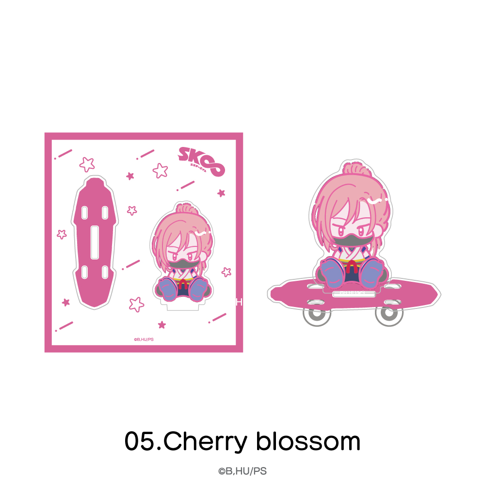 SK∞エスケーエイト_スケボーアクリルスタンド 05.Cherry blossom