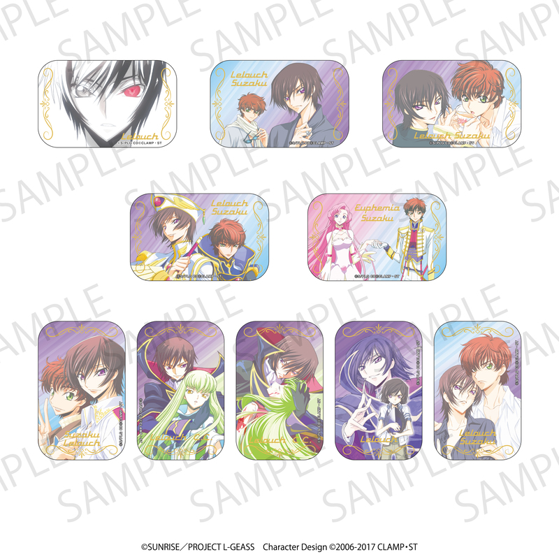 コードギアス 反逆のルルーシュ_トレーディングスクエア缶バッジ【BOX/10個入り】