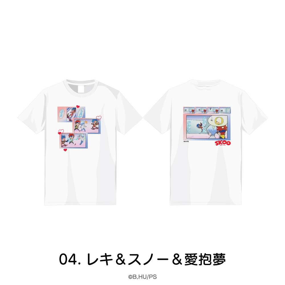 SK∞エスケーエイト_Sサイズ_Tシャツ 04.レキ＆スノー＆愛抱夢