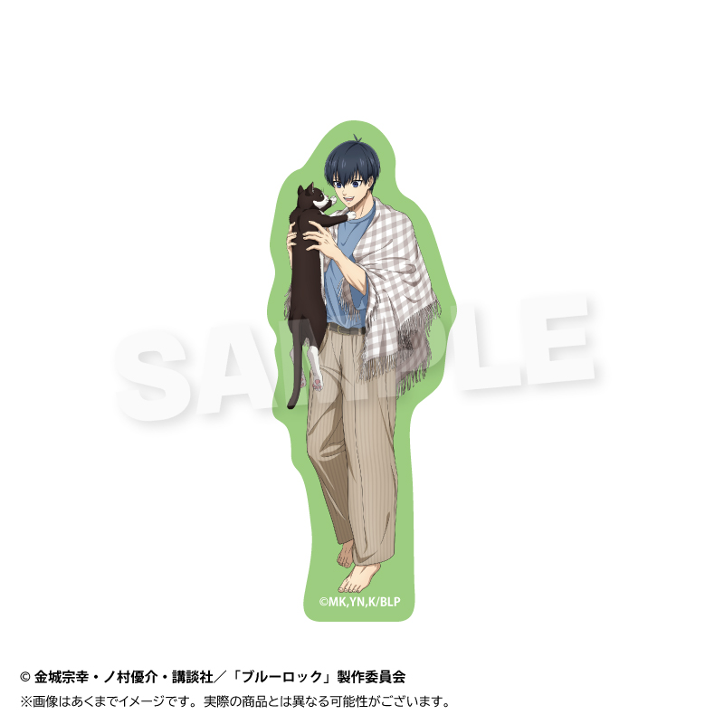 ブルーロック_ダイカットステッカー　猫と戯れver.　潔 世一