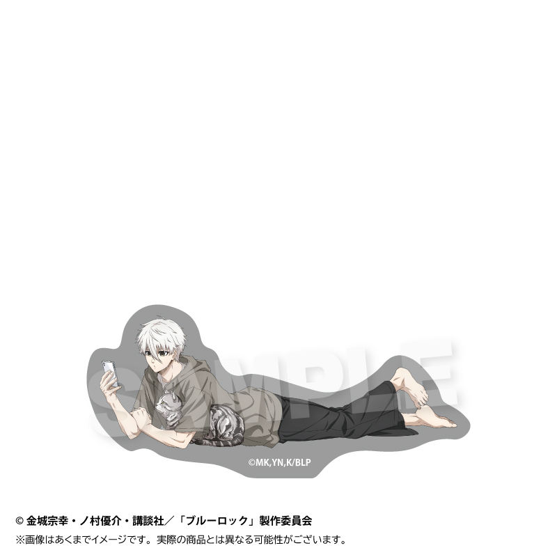 ブルーロック_ダイカットステッカー　猫と戯れver.　凪 誠士郎