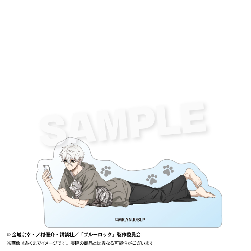 ブルーロック_アクリルブロック　猫と戯れver.　凪 誠士郎