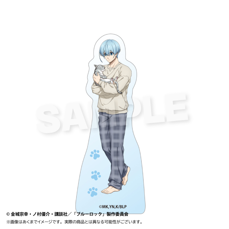 ブルーロック_アクリルブロック　猫と戯れver.　氷織 羊