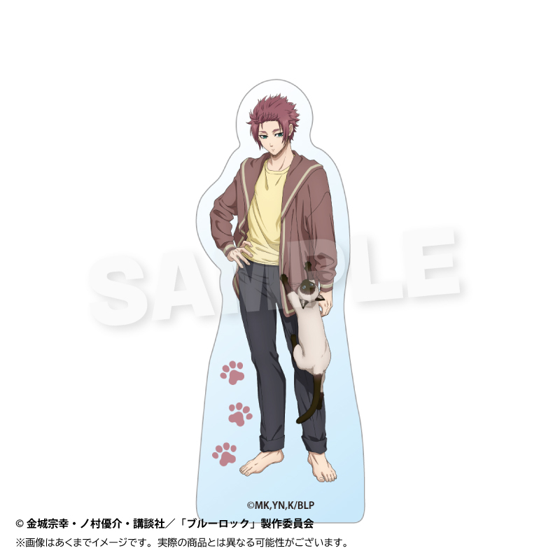 ブルーロック_アクリルブロック　猫と戯れver.　糸師 冴