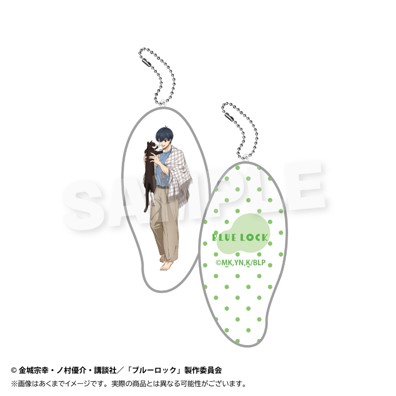 ブルーロック_クッションキーホルダー　猫と戯れver.　潔 世一