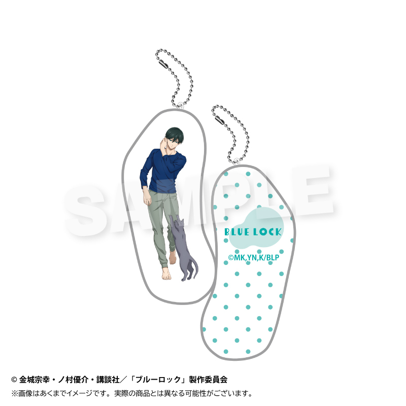 ブルーロック_クッションキーホルダー　猫と戯れver.　糸師 凛