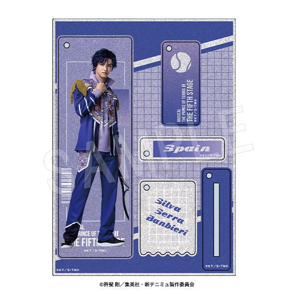 ミュージカル 新テニスの王子様 The Fifth Stage_ラメアクリルスタンドキーホルダー シルバ・セラ・バンビエーリ
