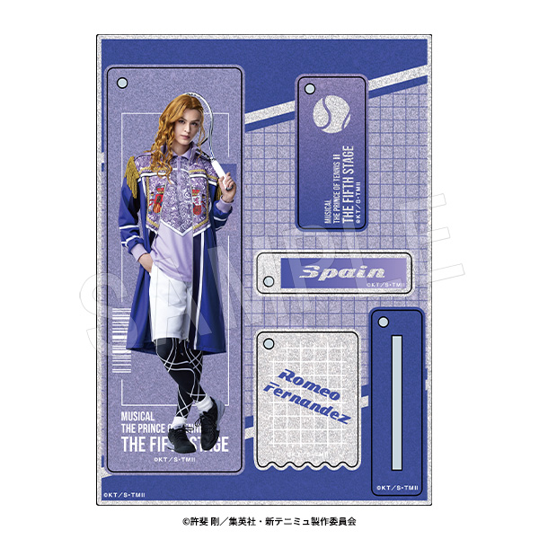 ミュージカル 新テニスの王子様 The Fifth Stage_ラメアクリルスタンドキーホルダー ロミオ・フェルナンデス