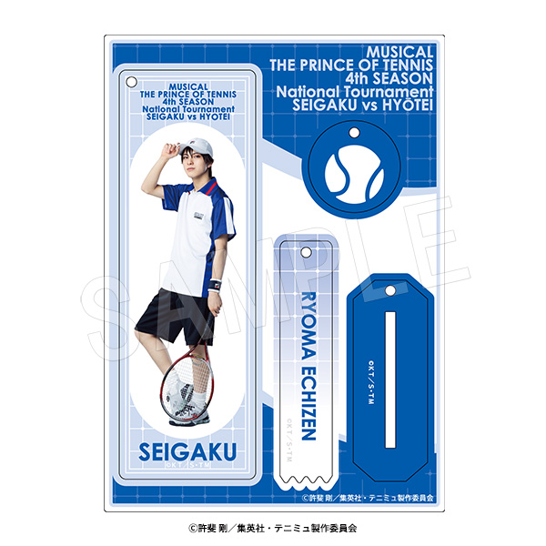ミュージカル テニスの王子様 4thシーズン 全国大会 青学(せいがく)vs氷帝_ラメアクリルスタンドキーホルダー 越前リョーマ