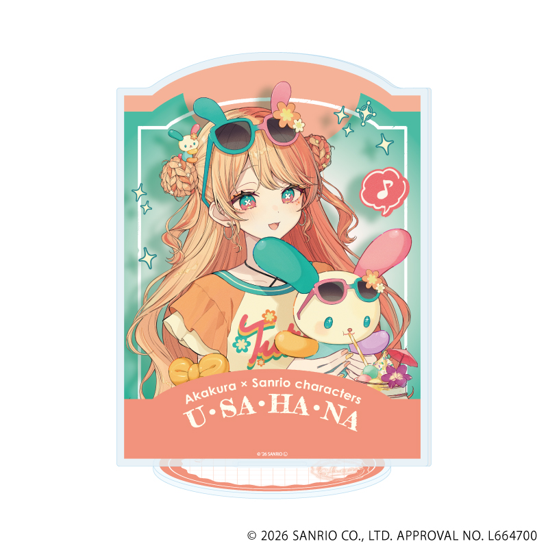 赤倉×サンリオキャラクターズ_アクリルスタンド56/ウサハナ(コラボイラスト)