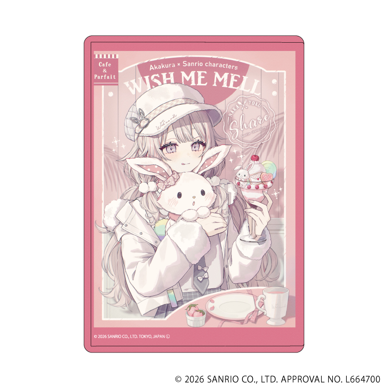 赤倉×サンリオキャラクターズ_キャラクリアケース37/ウィッシュミーメル(コラボイラスト)