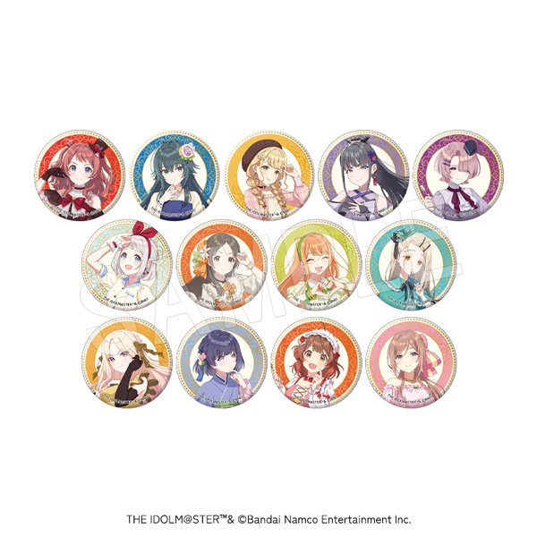 学園アイドルマスター_トレーディンググリッター缶バッジ スイーツVer.【BOX／13個入り】