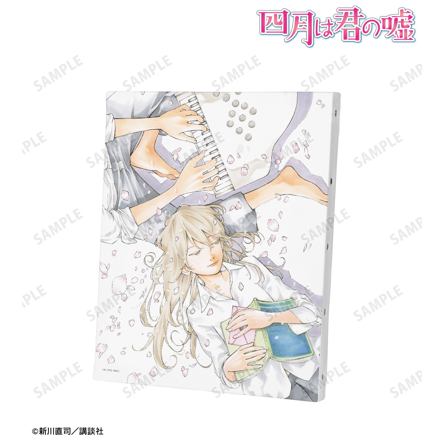 四月は君の嘘_カラーイラスト F3号キャンバスボード ver.B